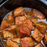 Slow Cooker Brown Sugar Garlic Pork