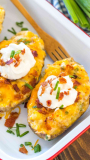 Air Fryer Twice Baked Potatoes