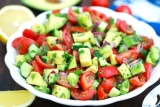 Cucumber Tomato Avocado Salad
