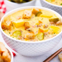 Crockpot Cheeseburger Soup